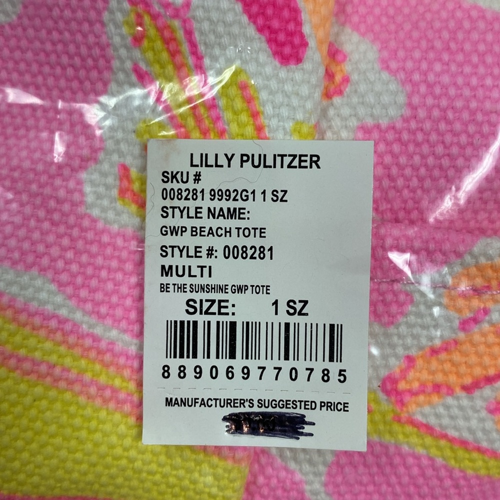 NWT Lilly Pulitzer Be the Sunshine tote bag - Picture 4 of 4